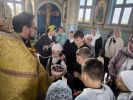 Сегодня воспитанники воскресной школы и их родители посетили храм Рождества Пресвятой Богородицы в парке.
