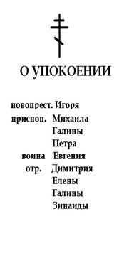 Записки в храме.Как правильно подавать.